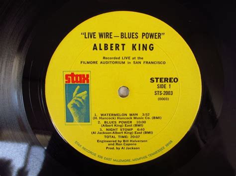 Albert King Live Wire Blues Power Guitar Records