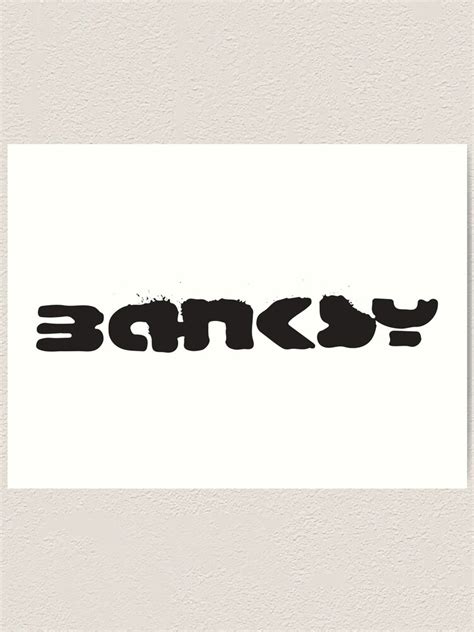 "Banksy Signature tag in black" Art Print by iresist | Redbubble