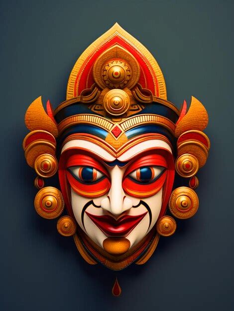 Premium Photo Beautiful Kathakali Dancer Face