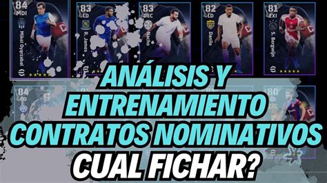 An Lisis Y Entrenamiento Contratos Nominativos Cual Fichar