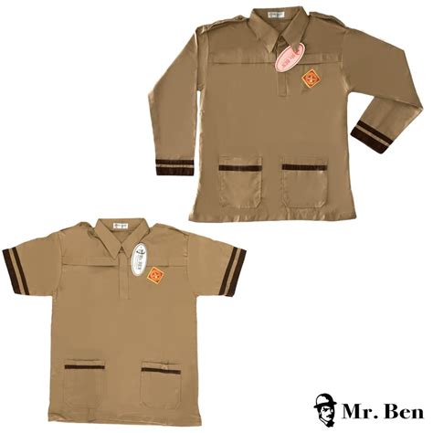 Jual Mr Ben Seragam Sekolah Baju Sd Pramuka Model Bis Lengan Panjang