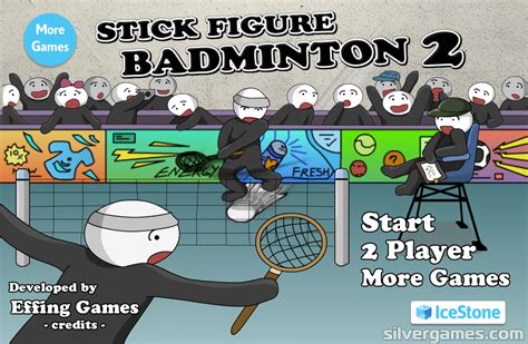 Stick Figure Badminton 2 - Play Online on SilverGames 🕹️