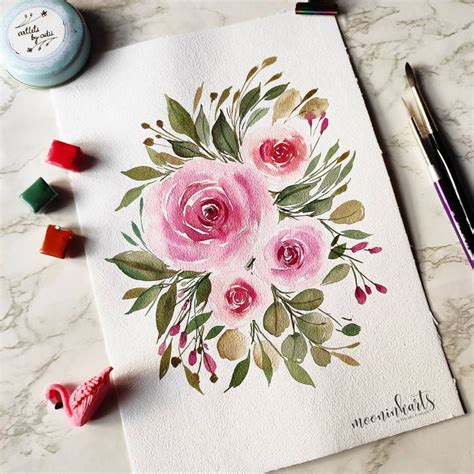 Priyanka Watercolor Artist On Instagram La Vie En Rose