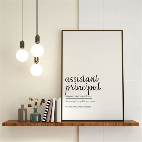 Assistant Principal Quotes Wall Art Office Decor Digital Prints Etsy