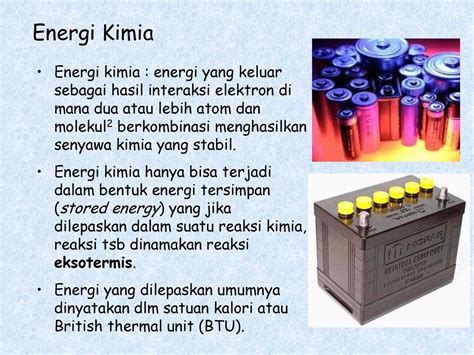 Apa Yang Dimaksud Dengan Energi Kimia Sinau