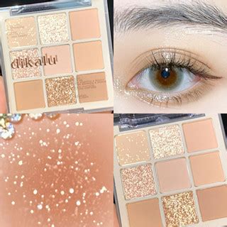 Jual Dikalu Milk Tea Series Eyeshadow Korea Matte Glitter Eyeshadow