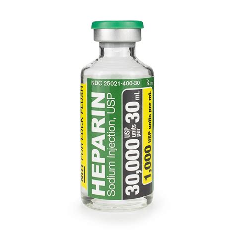 Heparin Sodium 1000uml 30ml Mdv Mcguff Medical Products