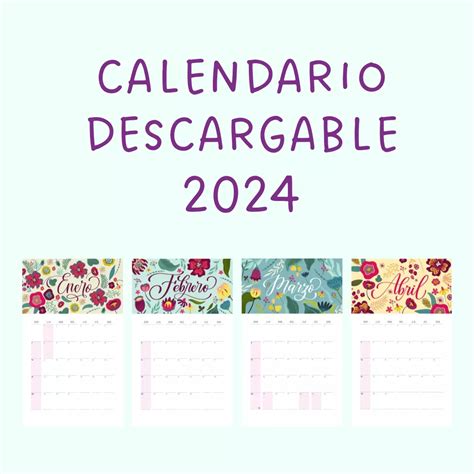 Calendario Imprimible 2024