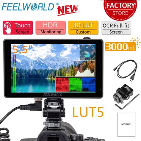 Feelworld Lut Polegada Nit Ultra Brilhante Tela De Toque Dslr