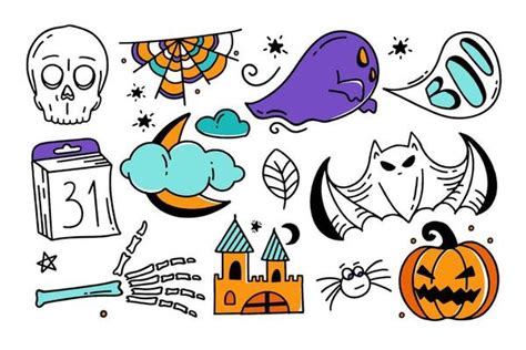 Horror Doodle Vector Art Icons And Graphics For Free Download