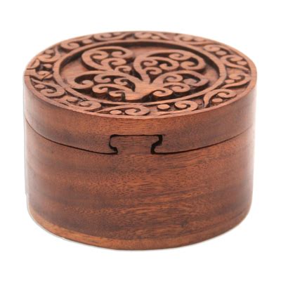 Decorative Suar Wood Puzzle Box From Bali Natural Beauty Novica