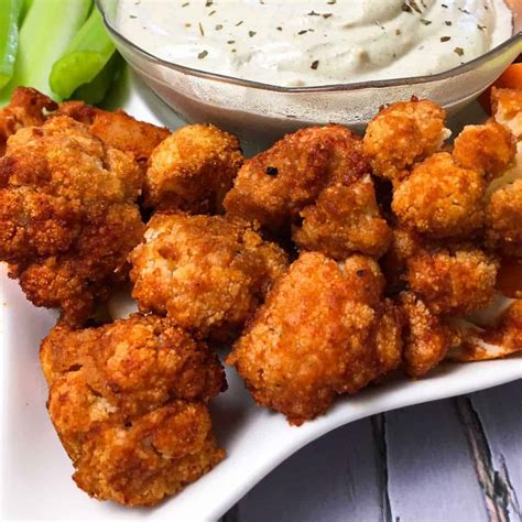 Vegan Cauliflower Buffalo Wings Oven Or Air Fryer Recipe Cart