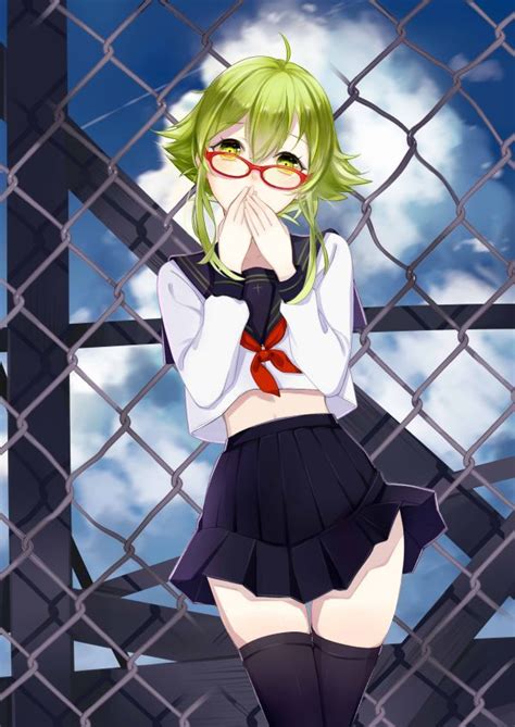 Wallpaper Illustration Anime Girls Short Hair Green Eyes Vocaloid