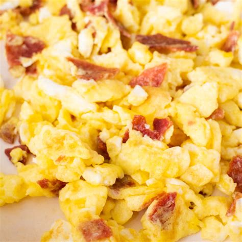 Scrambled Eggs With Bacon Brooklyn Farm Girl