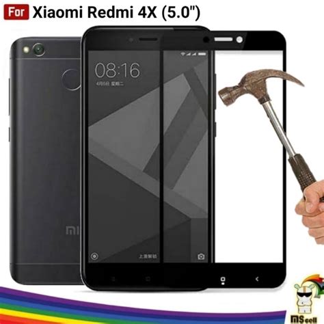 Jual Tempered Glass Redmi X Inch Tempered Glass Warna Color Full