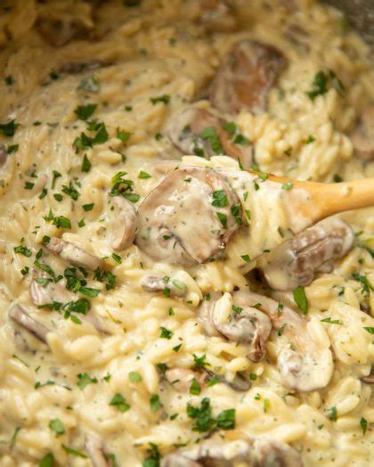 Creamy Mushroom Orzo One Pot Don T Go Bacon My Heart