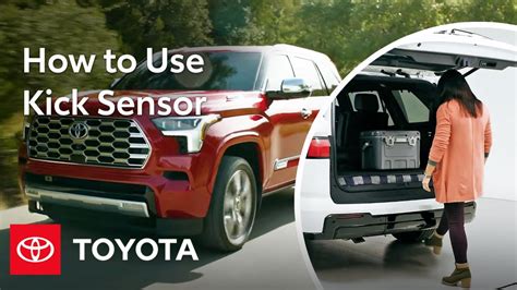 How To Operate Toyota Sequoia Hands Free Liftgate Toyota Youtube