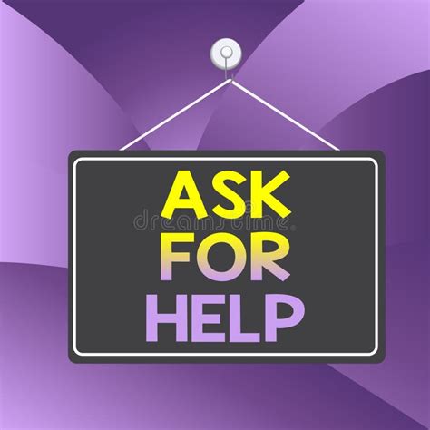 Handwriting Text Writing Ask For Help Concept Meaning Request To Support Assistance Needed