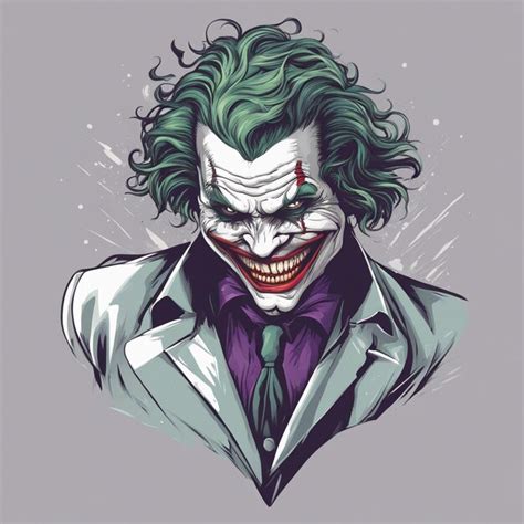 Premium AI Image | Print ready joker cool tshirt design