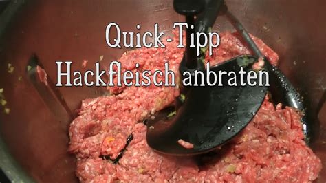 Quick Tipp Hackfleisch Anbraten Im Bosch Cookit YouTube