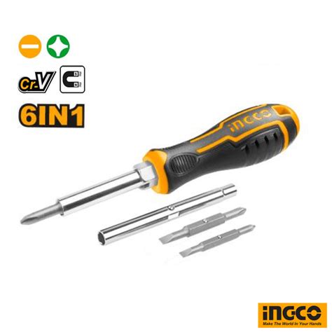 INGCO 6 In 1 Screwdriver Set Tool Lk