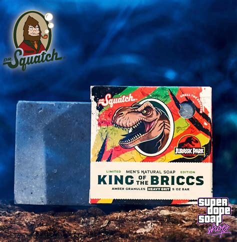 New Dr Squatch King Of The Briccs Limited Edition Jurassic Park Bar