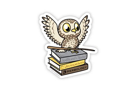 Repop Gifts Brown Owl Sticker Inspired By Harry Potter