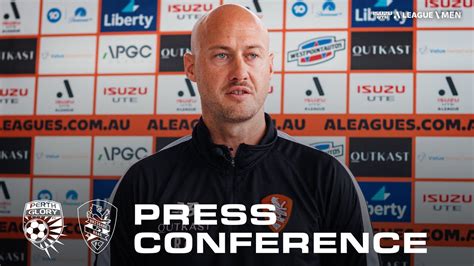 ALM R17 Press Conference Ruben Zadkovich Perth Glory V Brisbane Roar