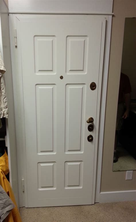 Safe Room Closet Steel Security Door Bathroom To Closet Mdf Panel