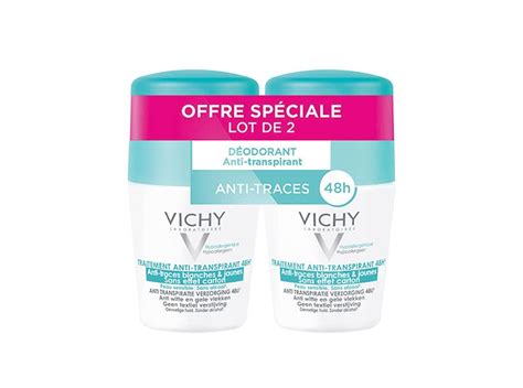 Vichy D Odorant Anti Transpirant H Anti Traces Jaunes Et Blanches