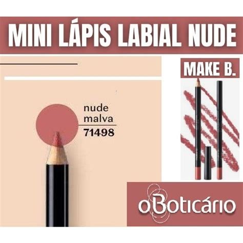 L Pis Labial Nude Malva Make B Mg O Botic Rio Shopee Brasil