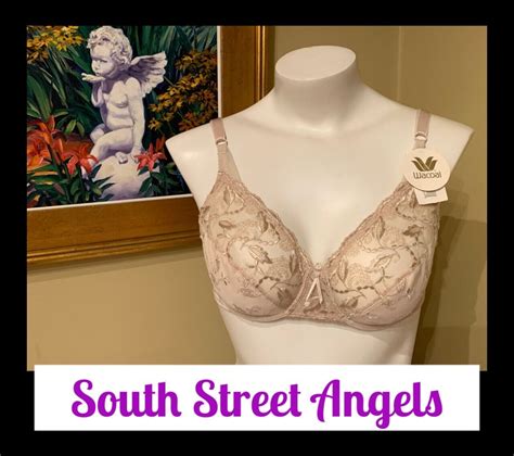 VINTAGE WACOAL NATURALLY NUDE EMBROIDERED SEM Gem