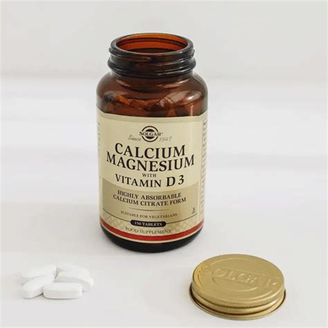 Solgar Calcium Magnesium With Vitamin D3 150 Tablet Kalsiyum Ve