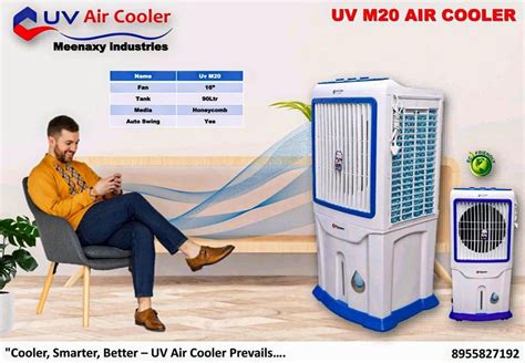 Material Plastic Tower Uv Air Cooler 90 Liter 20 40 Ft At Rs 7650