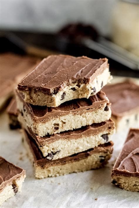 No Bake Cookie Dough Bars Gluten Free Dairy Free And Vegan Options