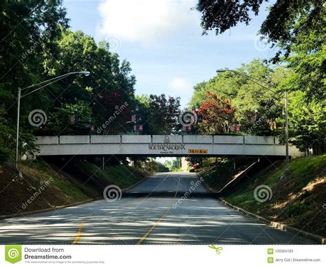 Univ Of South Carolina Student Bridge Editorial Stock Photo Image Of