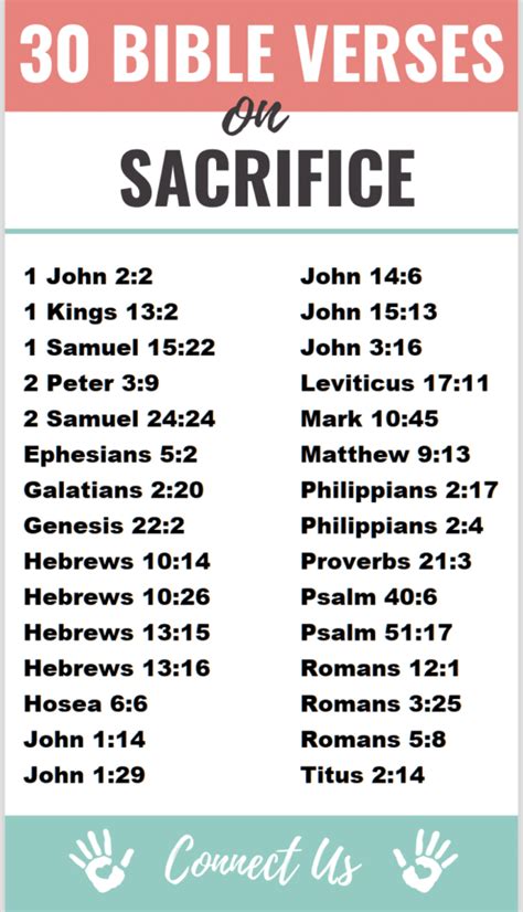 30 Important Bible Scriptures On Sacrifice Connectus