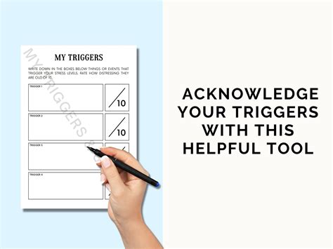 Triggers and Coping Worksheet Printable Trigger Processing Worksheets