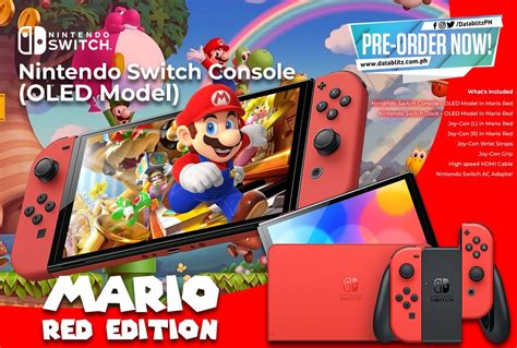 Switch Oled Mario Red Edition Available For Pre Order At Datablitz