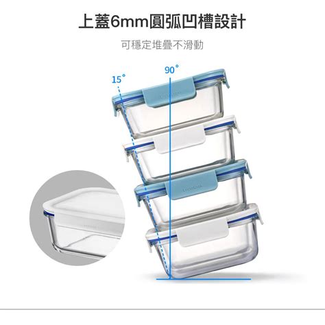 Locknlock 樂扣樂扣 新美學耐熱玻璃保鮮盒長方形2l白 Pchome 24h購物