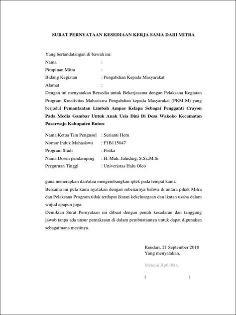 Contoh Surat Keterangan Mitra Kerja Surat Lamaran Kerja Desain