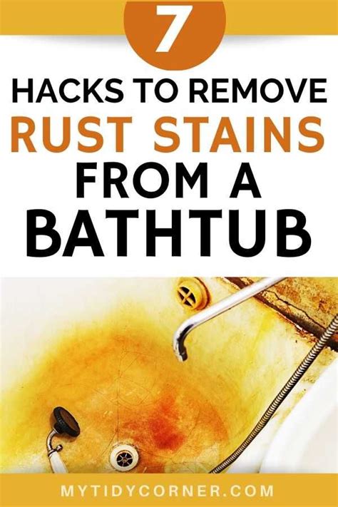 Learn How To Remove Rust Stains In Tub With These Simple Cleaning Hacks