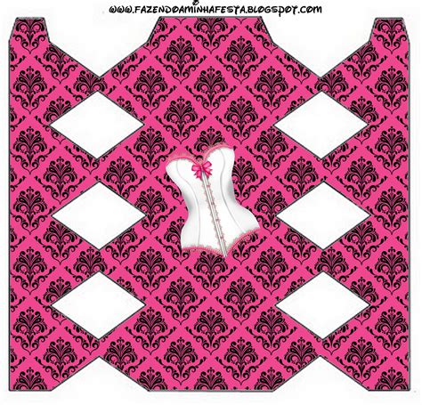 Chá de Lingerie Kit Completo molduras para convites rótulos para guloseimas