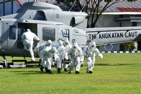 TNI AL GELAR PELATIHAN PENGANGGULANGAN BENCANA ANTARA Foto