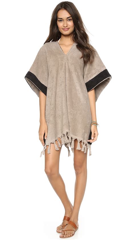 Lyst Lisa Marie Fernandez Beach Poncho In Black