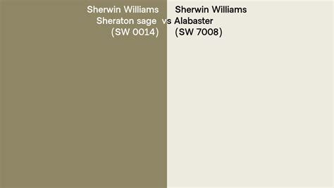 Sherwin Williams Sheraton Sage Vs Alabaster Side By Side Comparison