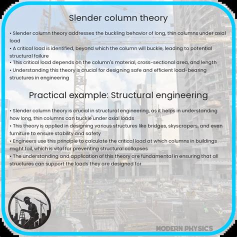 Slender Column Theory Stability Buckling Analysis