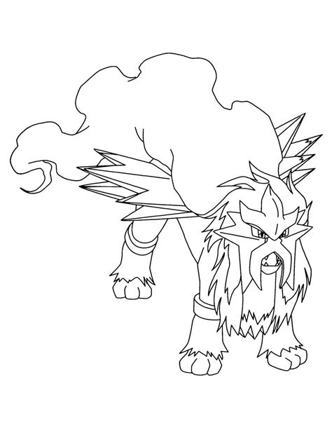 Pokemon Entei Coloring Pages Free Printable 4902 The Best Porn Website