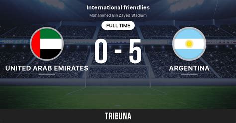 Emiratos Árabes Unidos vs Argentina Marcador en vivo Retransmisión y