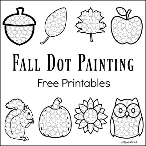 Free Fall Dot To Dot Printables